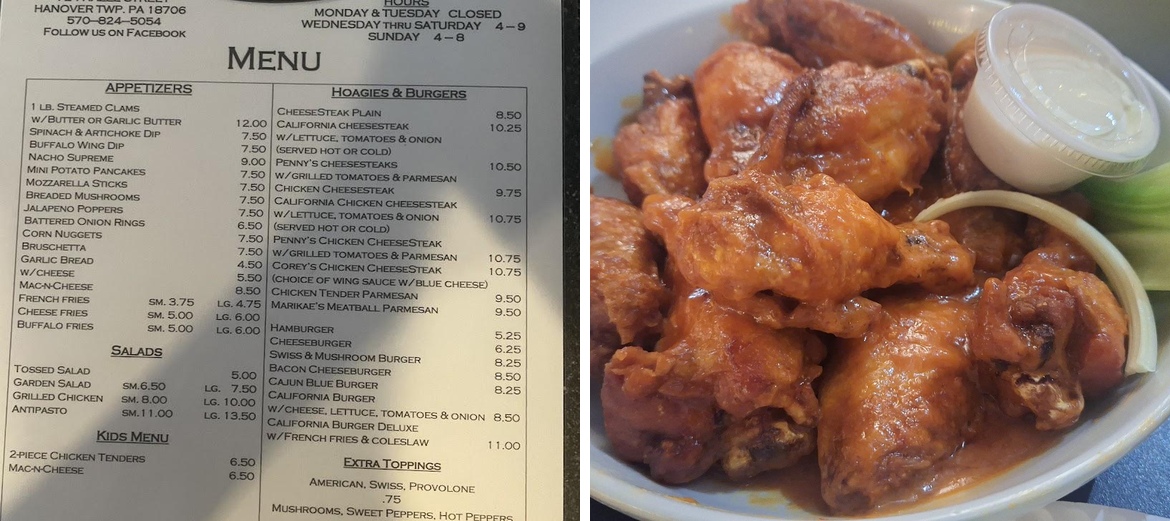 Newtown Cafe Menu